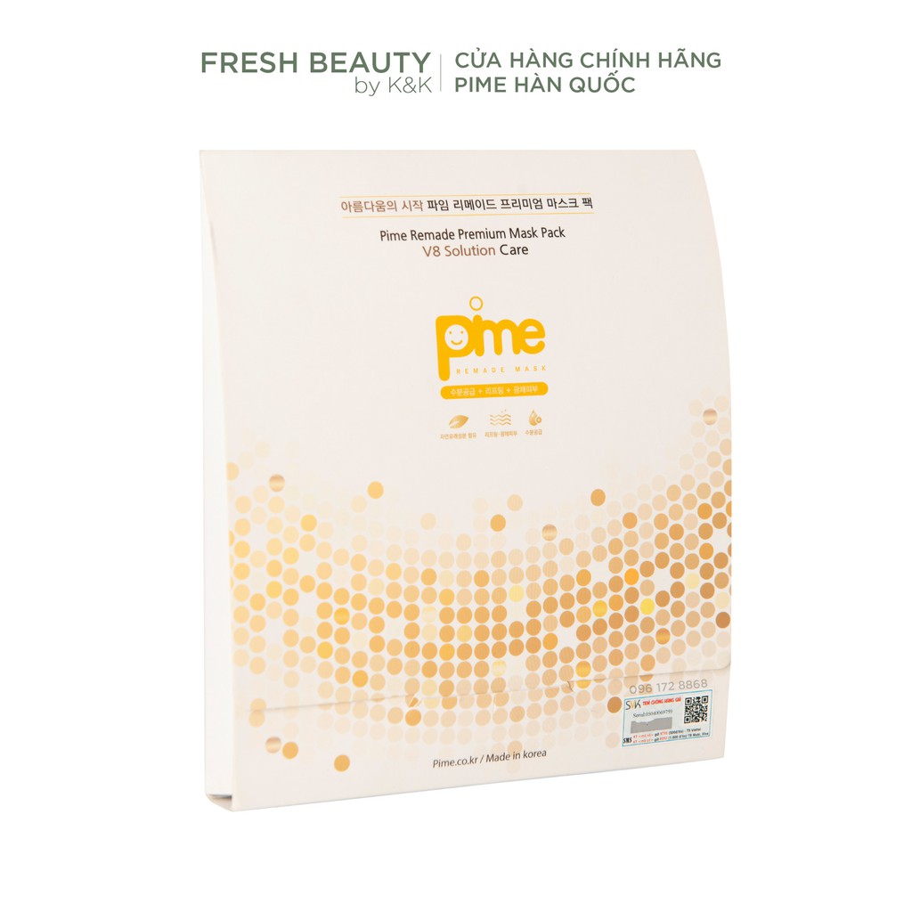 Mặt nạ tế bào gốc nọc ong Pime Remade Premium Mask trắng da, tái tạo da cho các loại da (mụn, viêm, sạm nám, nhạycảm ..)