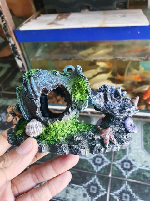 CẢNH TRANG TRÍ HỒ CÁ NON BỘ 13x4x7cm