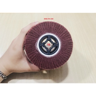 Bánh nỉ đỏ đánh bóng 120*100mm(#320 - 5P)
