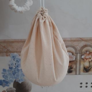 Khăn túi lọc sữa hạt, làm sữa chua hy lạp đáy tròn viền ngoài chuẩn quốc tế