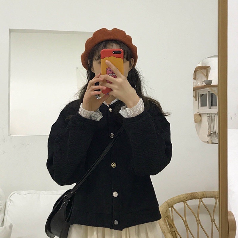 (Có Sẵn) Áo Khoác Len Cadigan Áo Len Viền Ren -loại 1 (có ảnh thật) | BigBuy360 - bigbuy360.vn