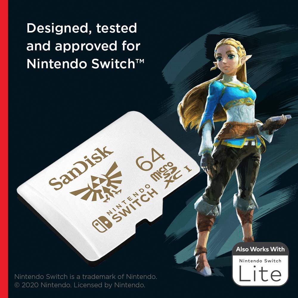 Thẻ Nhớ MicroSDXC SanDisk Nintendo Switch 64GB U3 R100MB/s W60MB/s (Trắng) - No Box | BigBuy360 - bigbuy360.vn