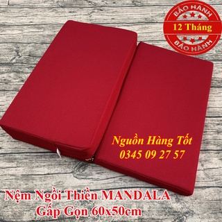 Tọa Cụ Bồ Đoàn YOGI 60x50cm Gấp Gọn Phật Giáo - Dùng Làm Đệm Ngồi Thiền Định Yoga, Xoa Dịu Căng Thẳng, Mệt Mỏi