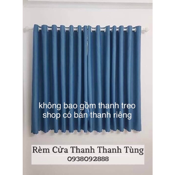 [Giảm 15k đơn 0đ] Rèm cửa sổ rộng 1m x cao 1.3m gấm mịn chống nắng, cản sáng chất lượng cao - May Theo Yêu Cầu