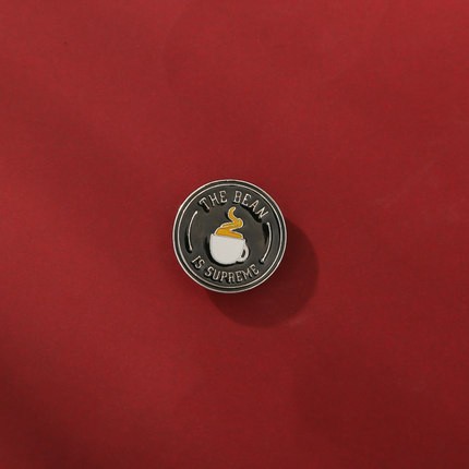 Pin cài áo huy hiệu ly cafe/ ly beer - GC388