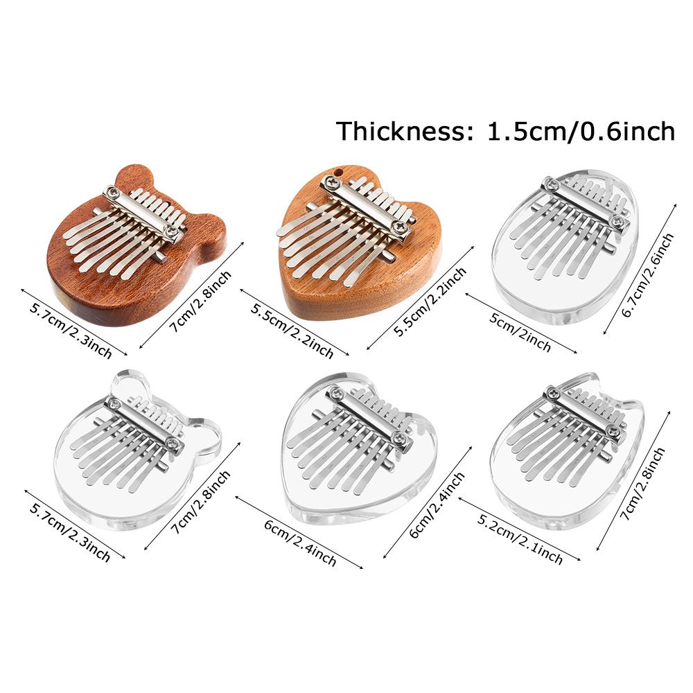 Đàn Kalimba 8 Phím Mini Bằng Gỗ Độc Đáo Tiện Dụng