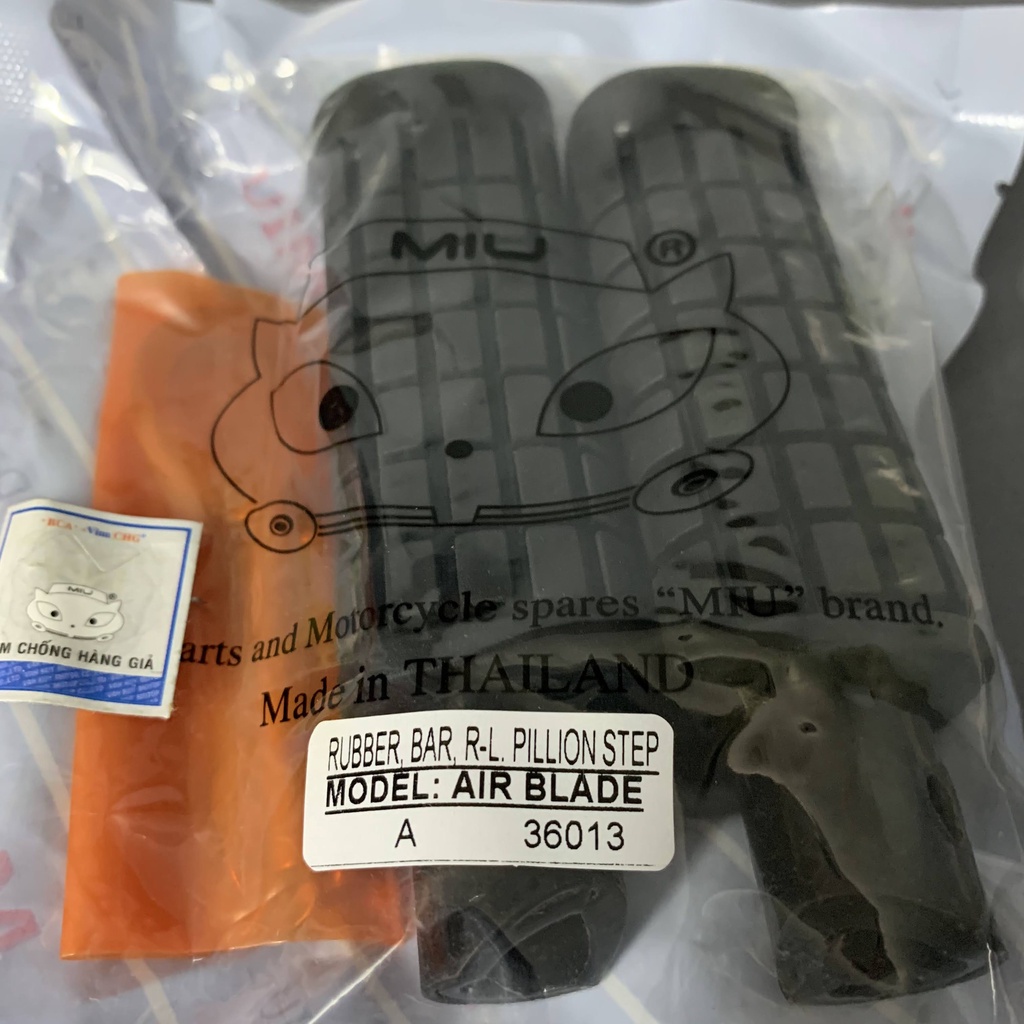 Cao su gác chân SAU HONDA AIR BLADE, chính hãng MIU, hàng Thái Lan nhập khẩu 100% - cam kết chất lượng