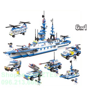 Lego Xếp Hình Tàu Sân Bay, Lego Chiến Hạm, Hạm Đội Biển Đen, Tàu USS 1230 Miếng ghép, S613