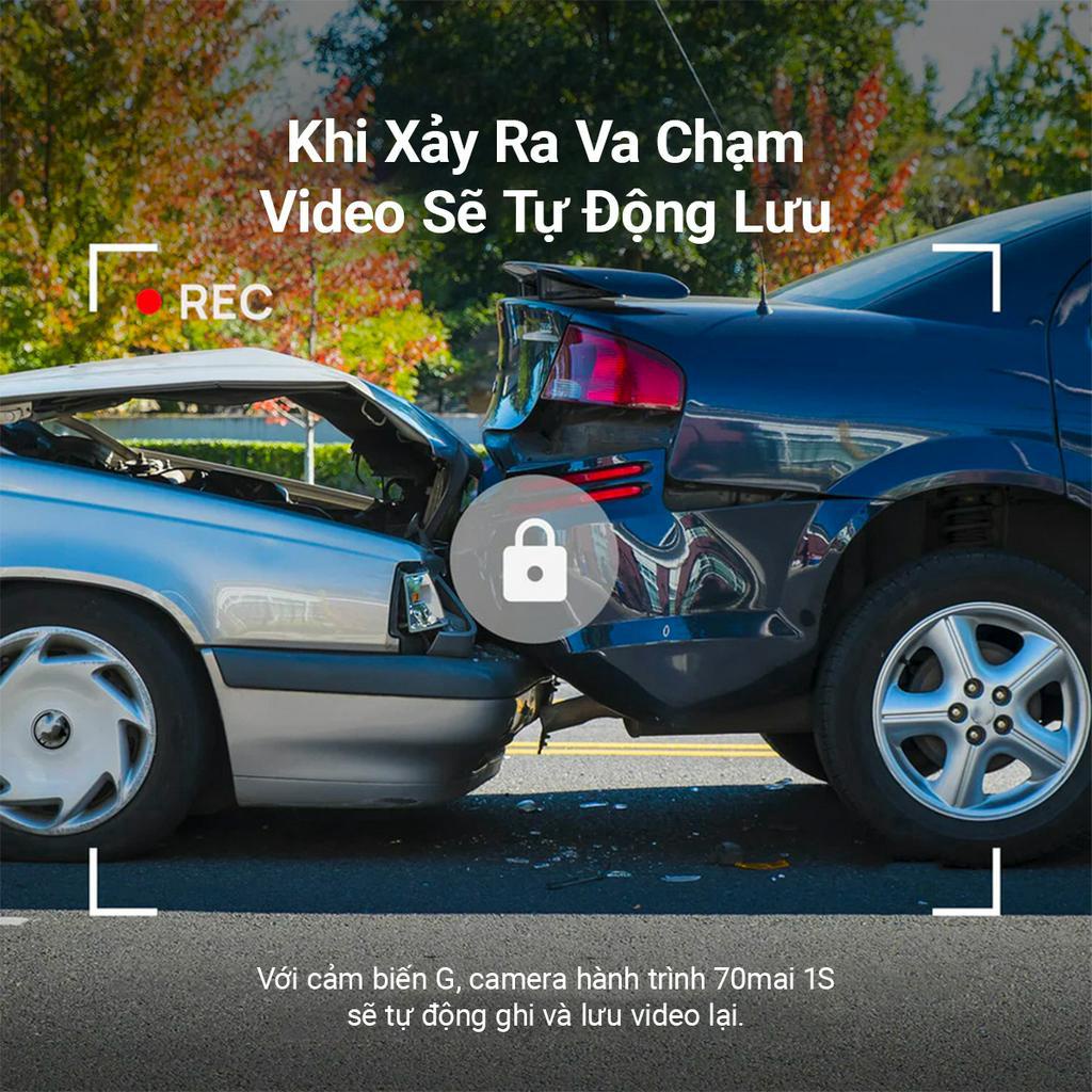 Camera hành trình 70mai Dash Cam 70MAI 1S D06 Điều khiển qua App và giọng nói Góc quay rộng 130° 1080P