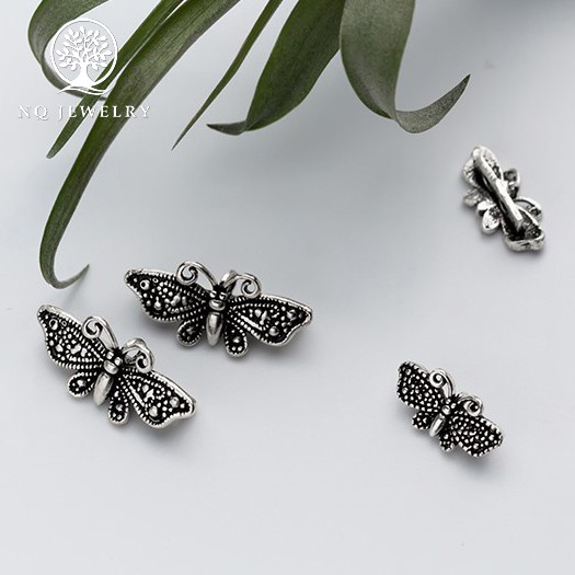 Charm bạc bươm bướm treo - NQ Jewelry
