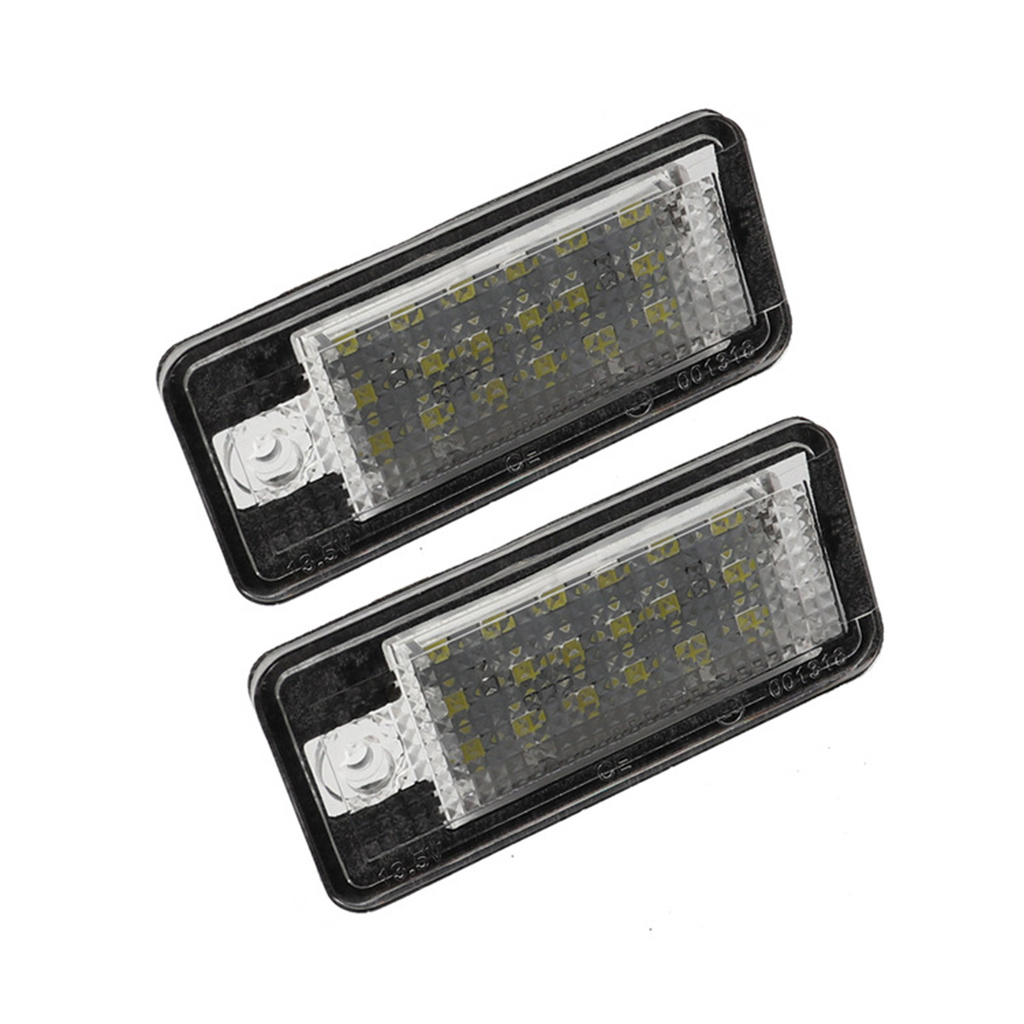 Set 2 Đèn Led Chiếu Sáng Biển Số Cho Xe Audi A3 / A4 / A6 / A8 / Q7 / Rs4 / Rs6