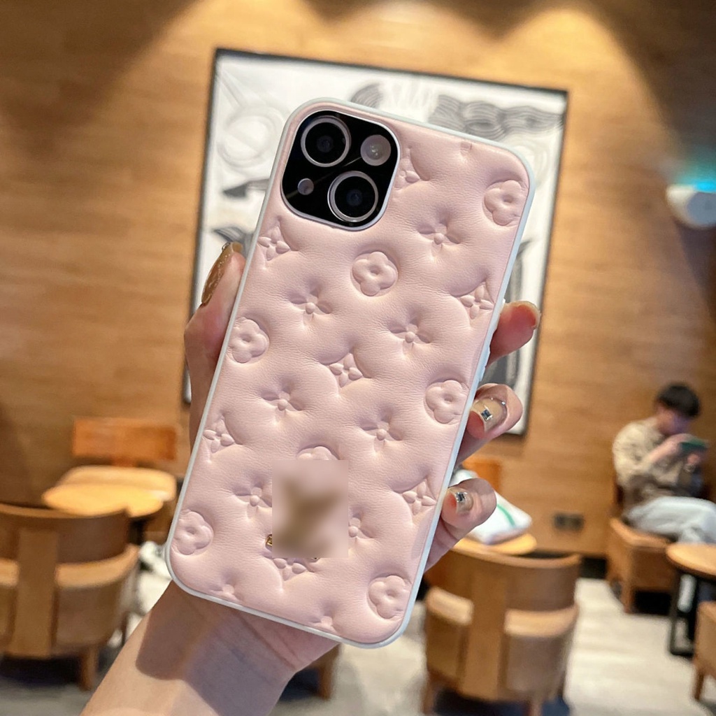 Ốp lưng iphone da gắn logo eo vì sang trọng 7plus 8plus X Xs max 11 11promax 12 12pro 12promax 13 13pro 13promax