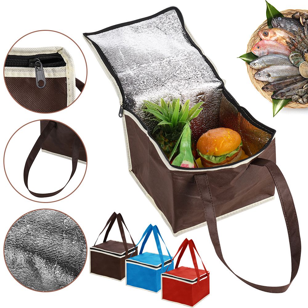 Túi Vải Không Dệt Giữ Nhiệt Đựng Bánh Pizza Chống Thấm Nước Tiện Dụng