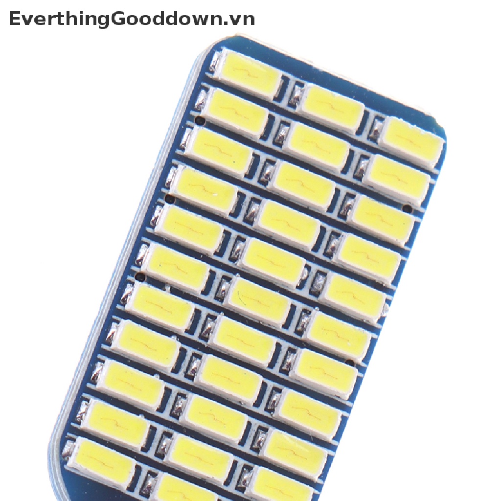 Everthinggooddown Bóng Đèn LED T10 3014 W5W 33 SMD Ánh Sáng Trắng Dành Cho Ô Tô