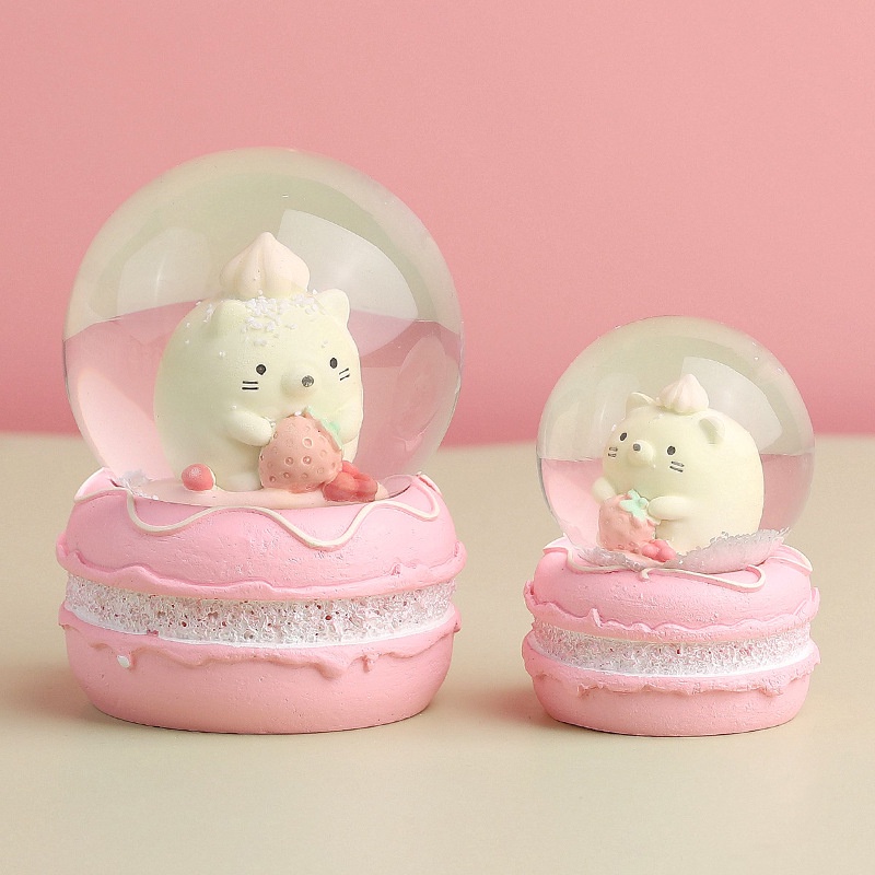 Quả Cầu Pha Lê Sumikko Gurashi Để Bàn Trang Trí Có Đèn Dễ Thương Dùng Làm Quà Tặng Sinh Nhật