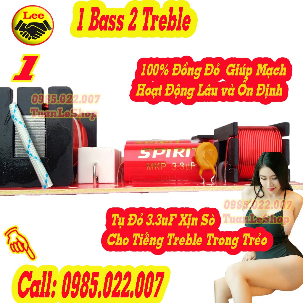 Loa  MẠCH PHÂN TẦN 3 LOA - 1 BASS 2 TREBLE - GIÁ 1 MẠCH LOA