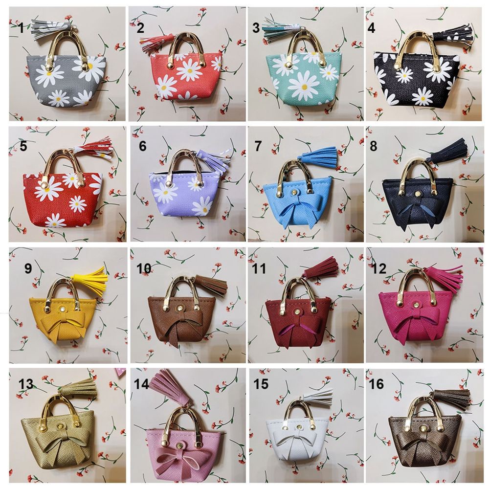 Túi xách da PU dễ thương thời trang dành cho búp bê tỉ lệ 1/6