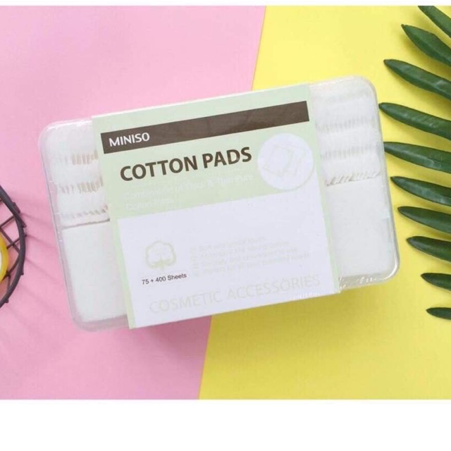 Bông tẩy trang MINISO hộp 475 miếng | BigBuy360 - bigbuy360.vn