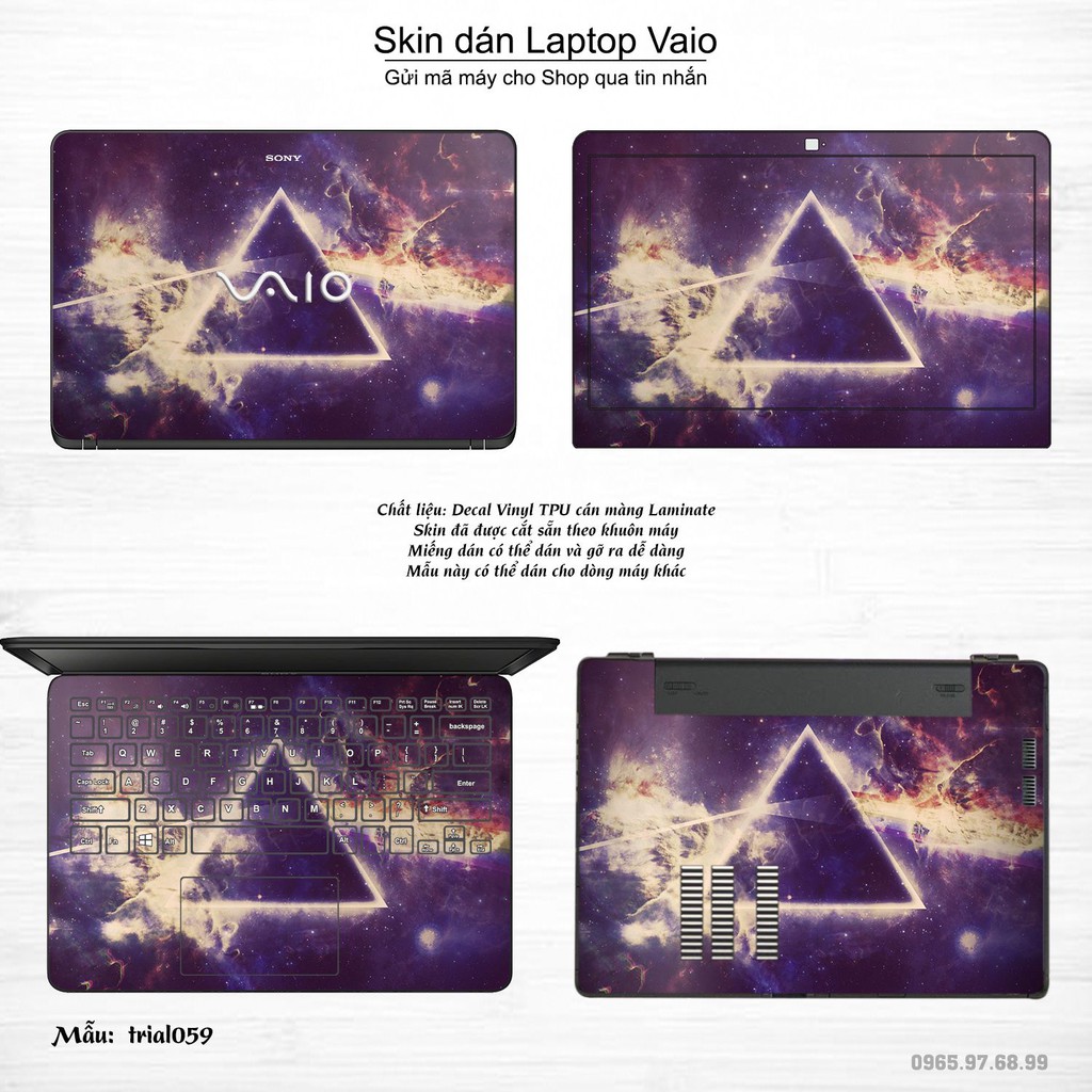 Skin dán Laptop Sony Vaio in hình Đa giác _nhiều mẫu 10 (inbox mã máy cho Shop)