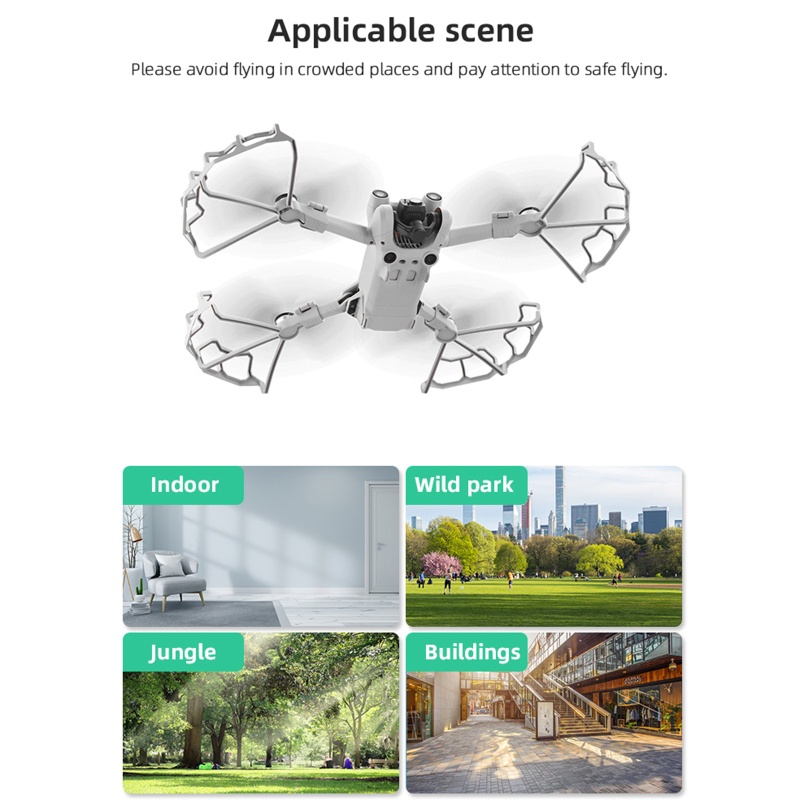 1 Bộ Khung Bảo Vệ Cánh Quạt Màu Xám Cho Mini 3 Pro