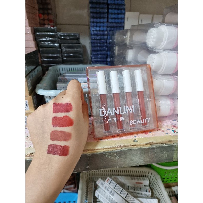 Set Son 4 Cây DANLINI -Set Son Kem Lì Phiên Bản Mới Nhất  - Son Trung Hàng Nội Địa Hottrend | BigBuy360 - bigbuy360.vn