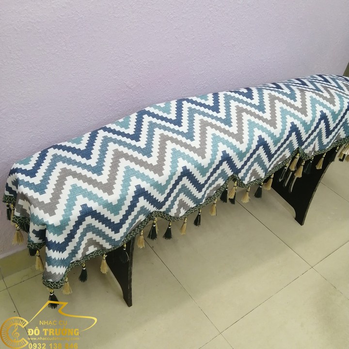 Khăn Phủ Đàn Cổ Tranh Đàn Guzheng Trung Quốc mẫu Sọc Kẻ Bắc Âu