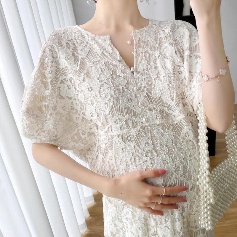 Đầm ren bầu nhập khẩu cao cấp mặc đi tiệc đi chơi siêu xinh