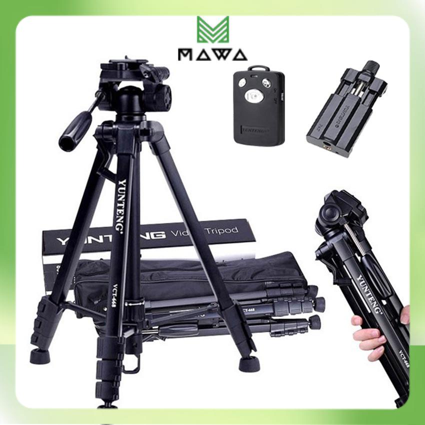 Tripod điện thoại - Chân máy ảnh Yunteng VCT 668 tặng kèm remote chụp từ xa, kẹp điện thoại và túi đựng