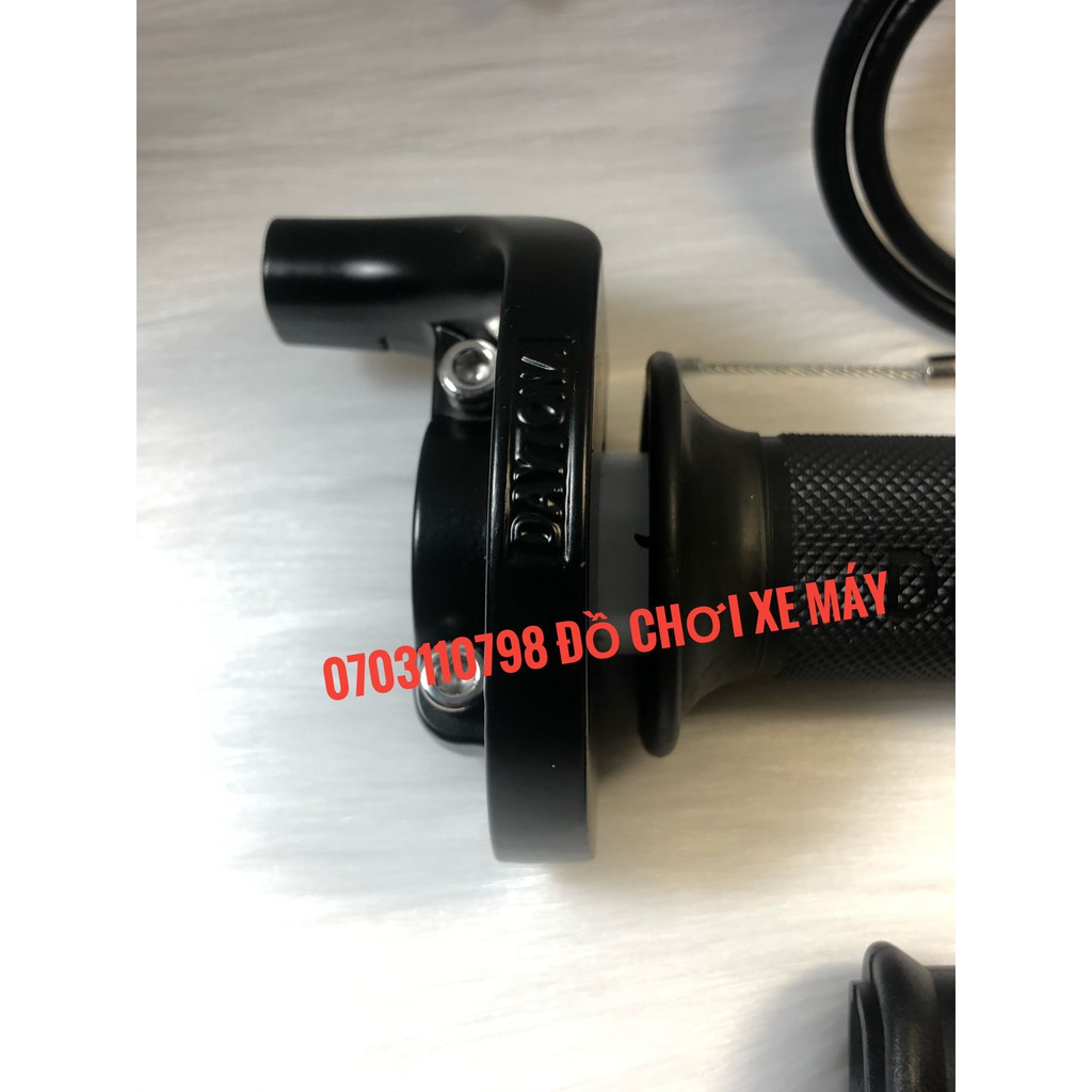 Cùm tăng tốc daytona 1 dây ga tặng kèm bao tay