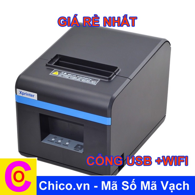 Máy in hóa đơn Xprinter XP-N160II-W ( USB + WIFI ) TẶNG 3 CUỘN GIẤY IN CHICO.VN