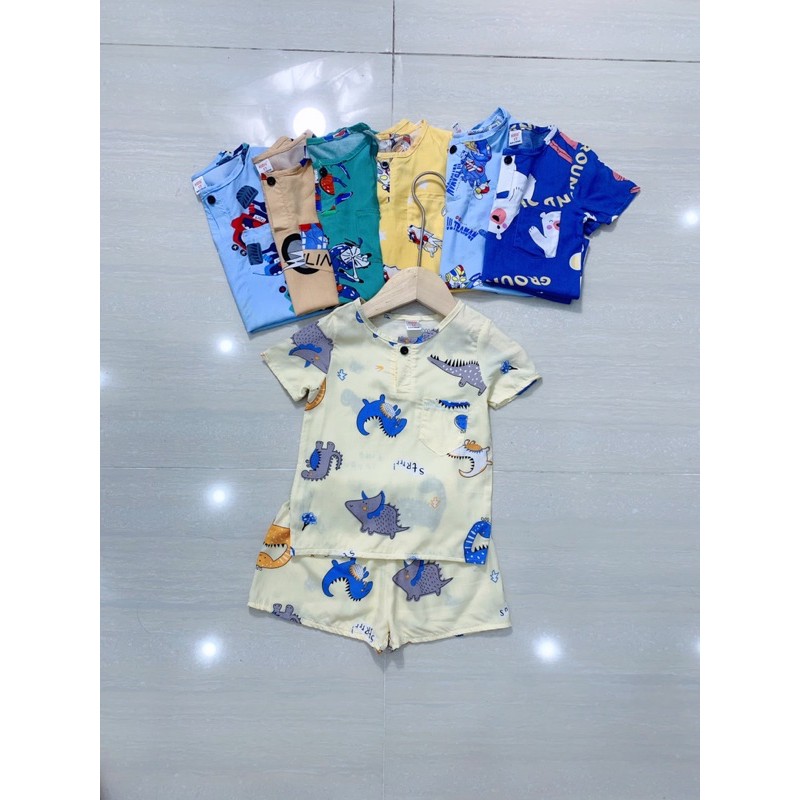 bộ lanh mát mẻ cho bé trai - BLBT