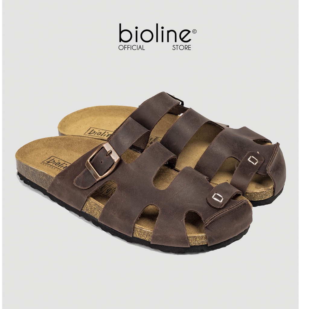 [DA BÒ THẬT] R20 - Dép sục rọ đế trấu BIRKEN da bò Unisex Hot trend (Đế trấu)