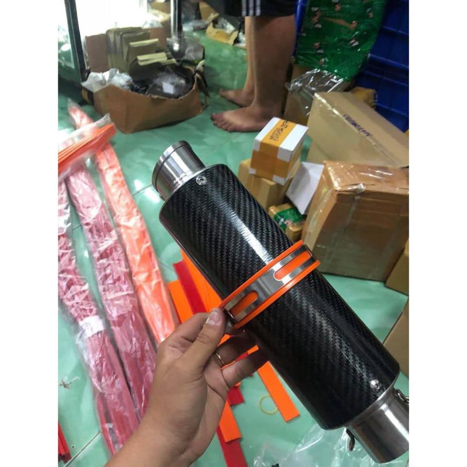 Vòng đai cao su treo bô pô độ nhiều màu gắn cho mọi dòng xe