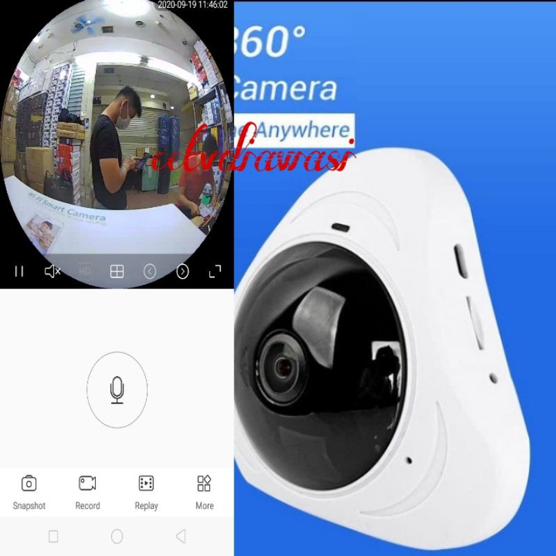 Camera Ip 360 Độ Ipcam 360 Ip Cam Vr Panoramic V380 Cctv Wirelles