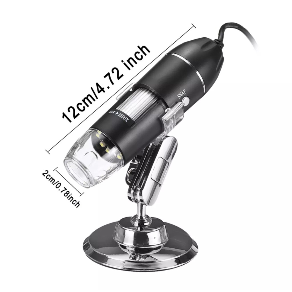 Kính hiển vi điện tử kết nối điện thoại và máy tính phóng đại 1600X Digital Microscope super zoom USB connect