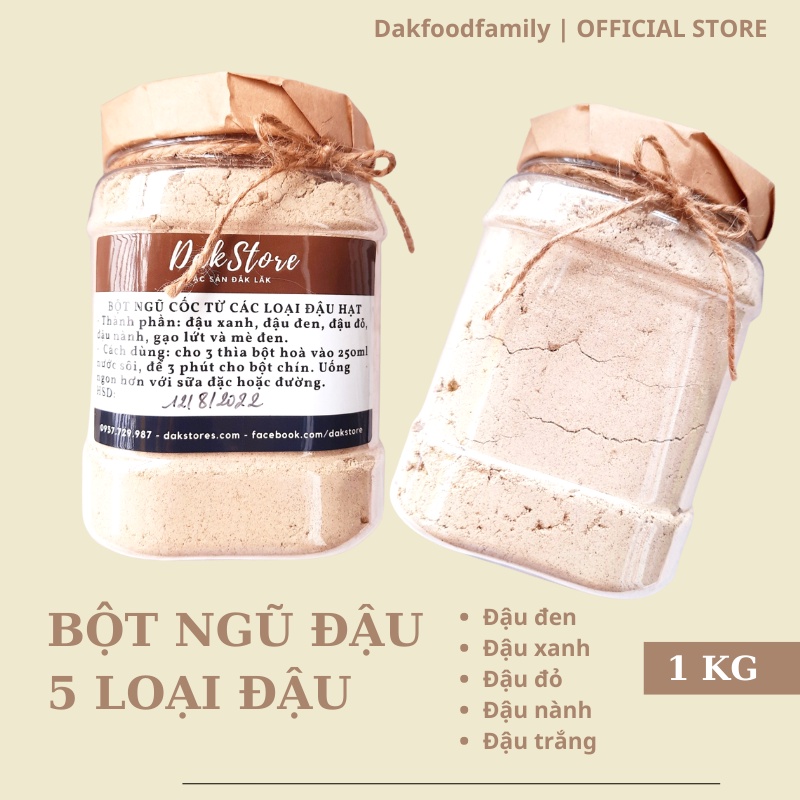 Bột ngũ cốc 5 loại đậu Dakfoodfamily, bột ngũ đậu
