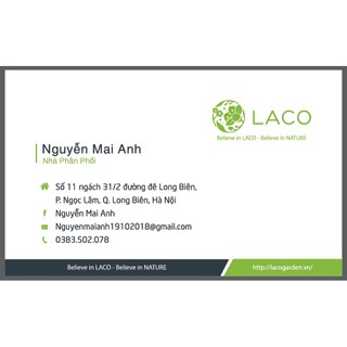 In CARD VISIT GIÁ RẺ TẠI HÀ NỘI - Mẫu card LACO - Nguyễn Mai Anh