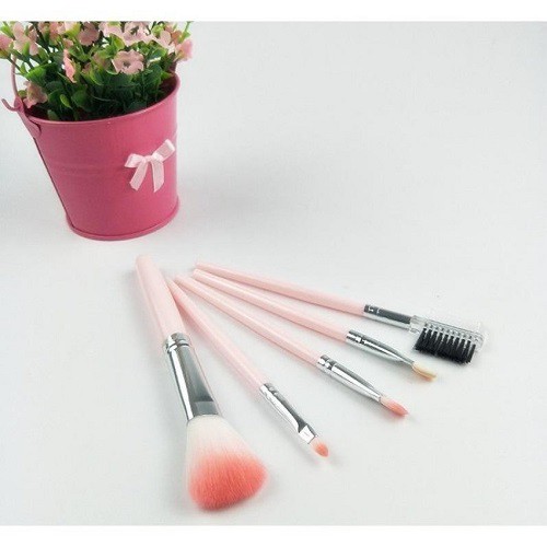 BỘ CỌ TRANG ĐIỂM 5 MÓN MÀU HỒNG
