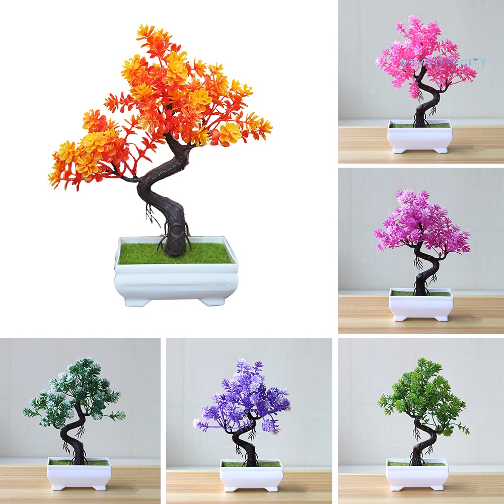 Chậu Cây Bonsai Giả Trang Trí Bàn