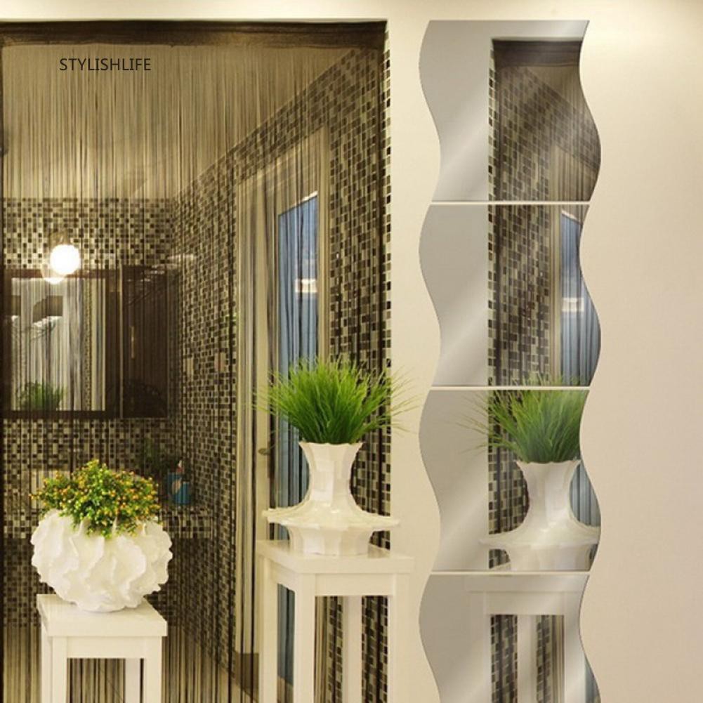 Set 6 Sticker Gương Dán Tường Trang Trí