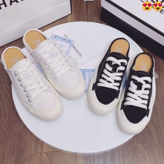 Sục Zara trắng siêu xinh , giày sục đạp gót Zara nữ thời trang hot 2021