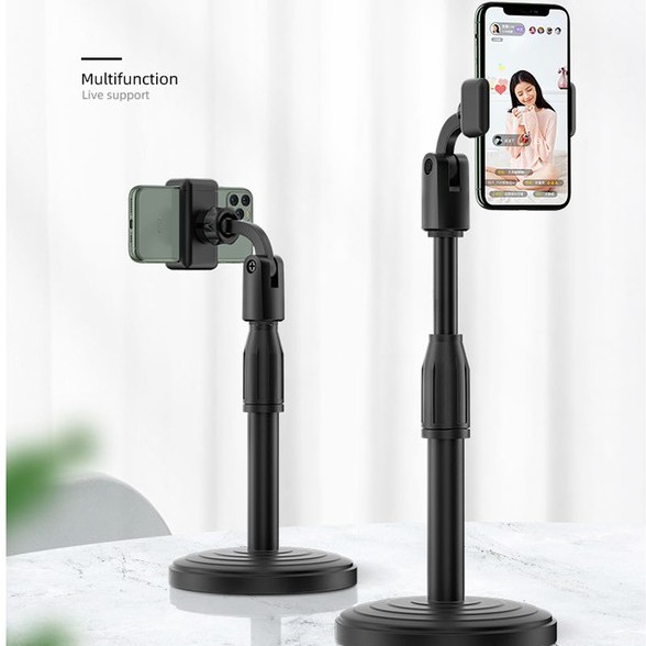 Chân Đế Để Bàn Kẹp Điện Thoại Dùng Livestream, Quay Video Tiktok Xoay 360 Độ Dùng Được Nhiều Đt Như Iphone, Samsung