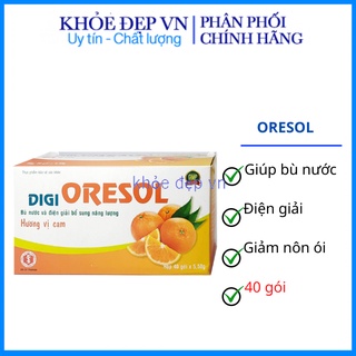 Bù nước và điện giải bổ sung năng lượng Digi Oresol dùng để thay thế nước và chất điện giải– Hôp 40 gói