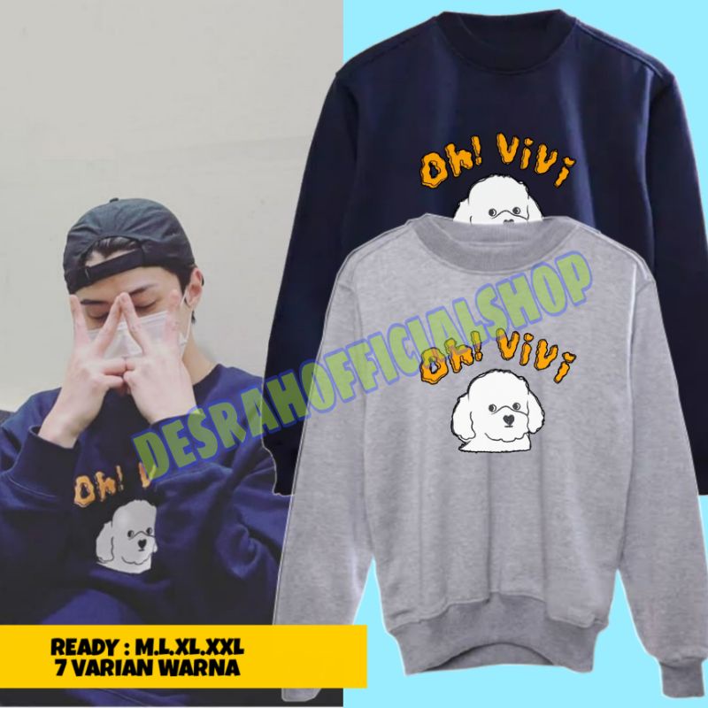 Áo Sweater Hàn Quốc Exo Sehun oh Vivi Cam Viết