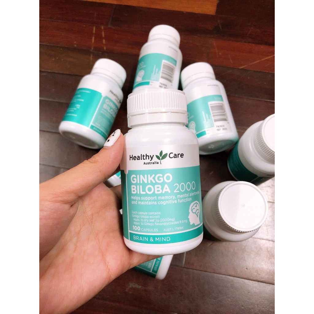 Viên uống bổ não Healthy Care Ginkgo Biloba 2000mg 100 Viên | BigBuy360 - bigbuy360.vn