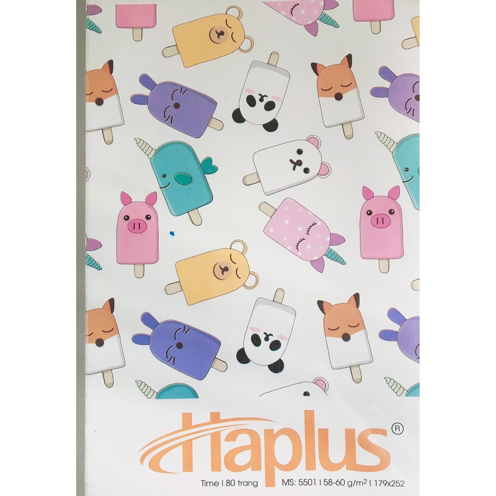 Lốc 5 quyển Vở kẻ ngang Haplus 80 trang 5501