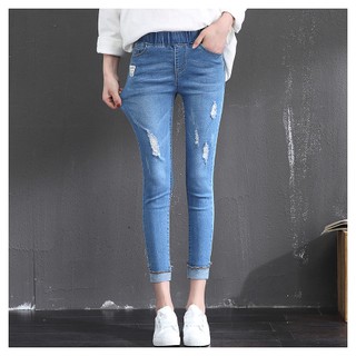 Quần jeans nữ cạp chun co giãn 4 chiều