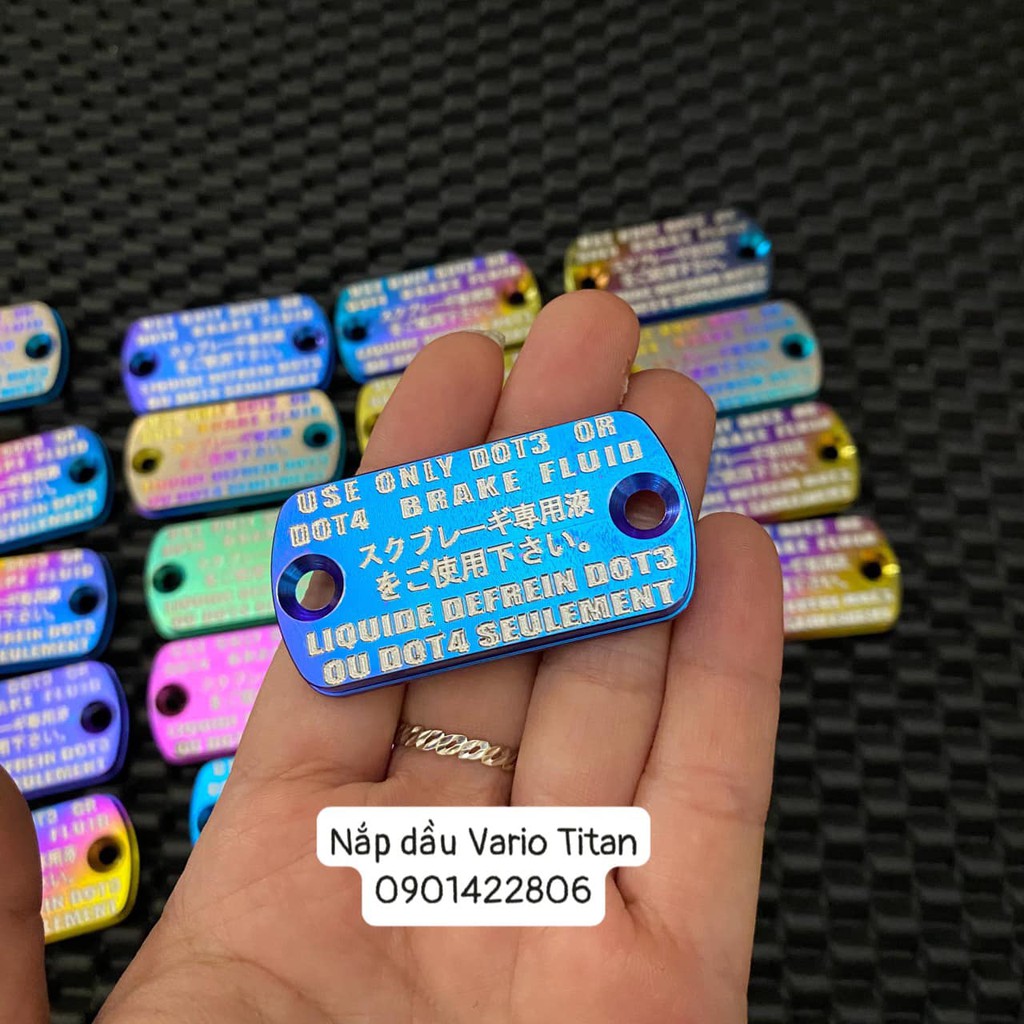 Nắp dầu vario nguyên khối titanium