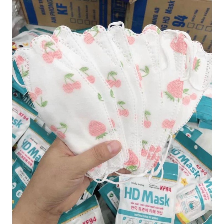 Set 100 Chiếc Khẩu trang 4 Lớp KF94 HD MASK Chống Bụi Mịn Và Kháng Khuẩn Hàng Cao Cấp
