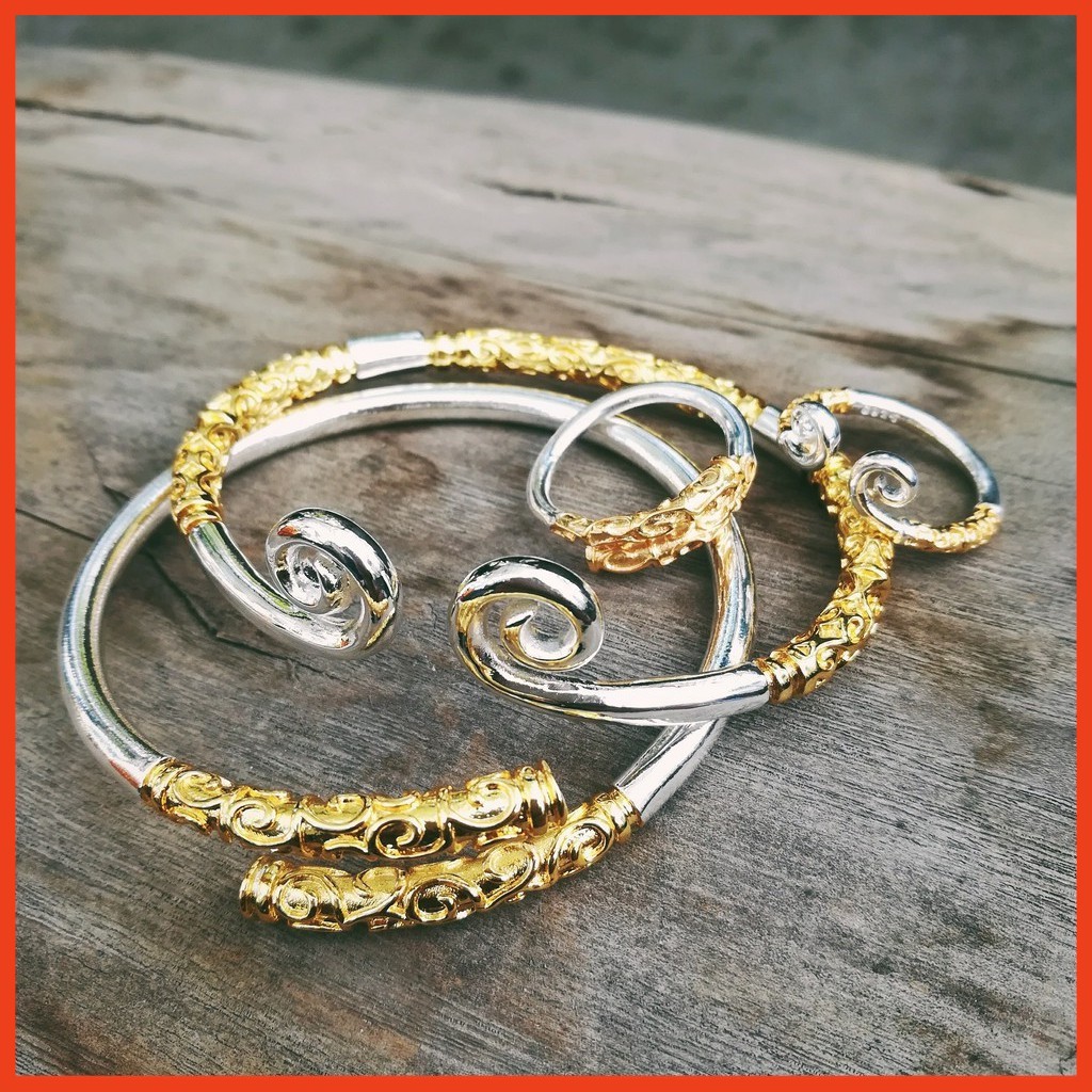 Lắc tay bạc Combo 1 Vòng Kim Cô- 1 Nhẫn kim cô WuKonG - Unisex